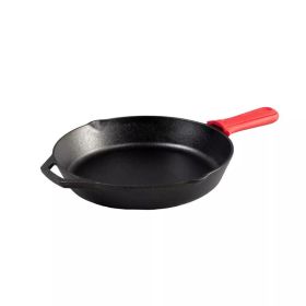 12" Cast Iron Skillet (Color: black)