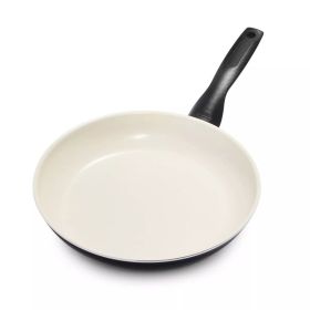 10" Ceramic Nonstick Frying Pan Black (Color: black)